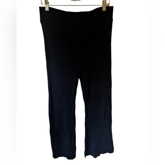Bagatelle Navy Pull On Sweater Knit Pants Wide Leg‎ Size Large NWT Cozy Warm - Picture 1 of 5